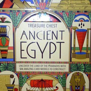 NWOT Treasure Chest of Ancient Egypt; Learning, Book with puzzles, Intriguing